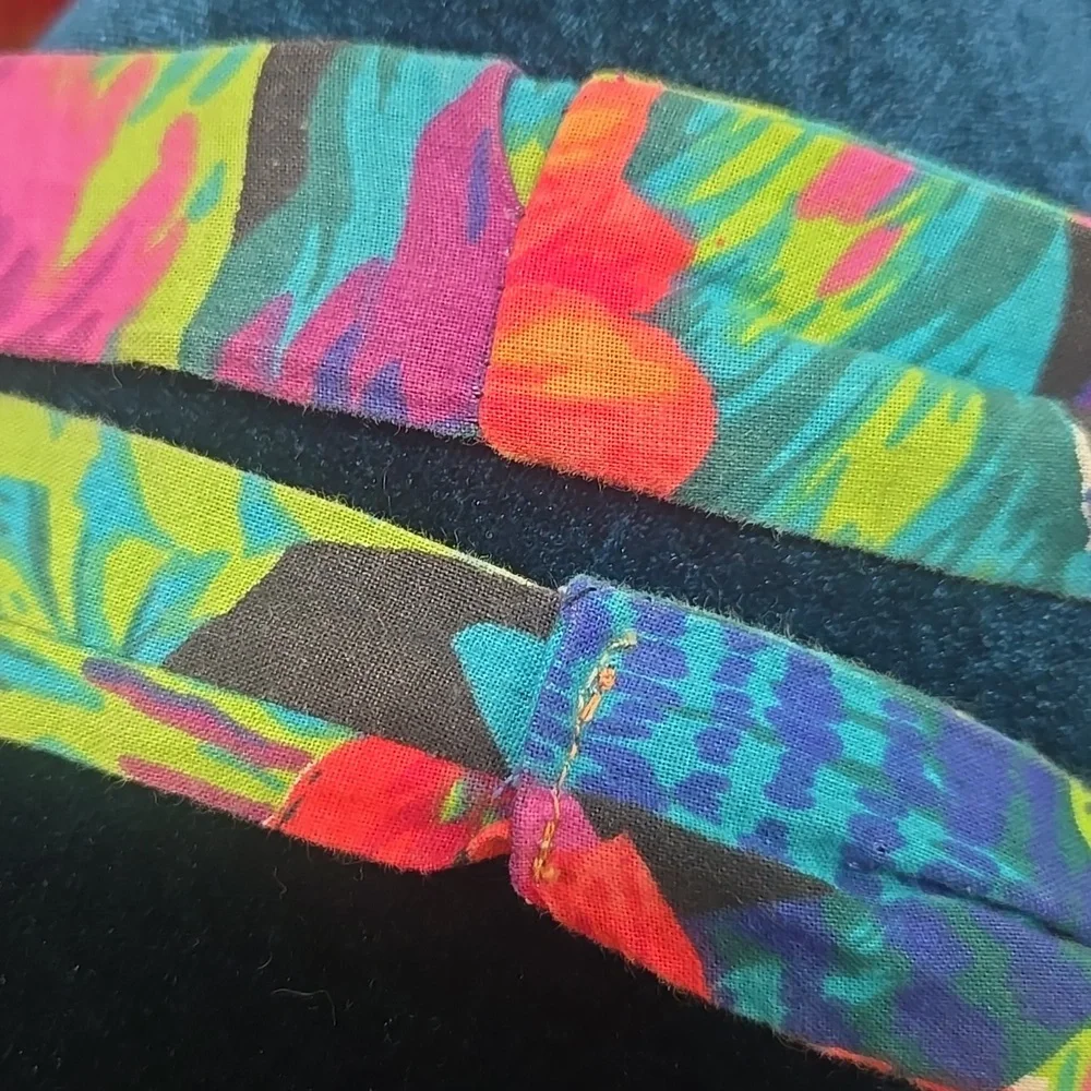 Cotton Halter Top Minidress Petticoat Exotic Plants Flowers Monstera Cactus - Picture 17 of 17